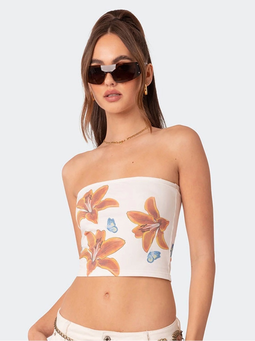 Edikted Hibiscus Tube Top